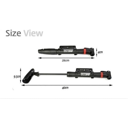 Bomba Inflador Beto Bicicleta Con Soporte Cmp004 80psi